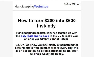 How to email market sports betting leads